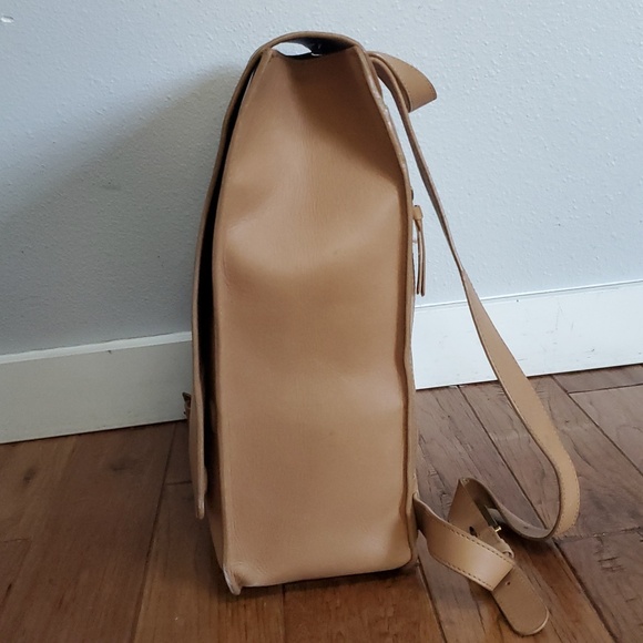 Gathre Pebbled Leather Diaper Backpack With Top Handle main image 11